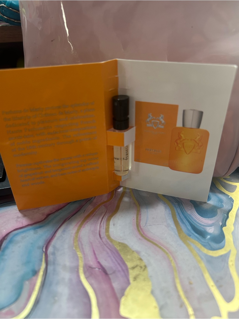 Orange Women's Fragrance Sample Card - Bright Citrus Tester